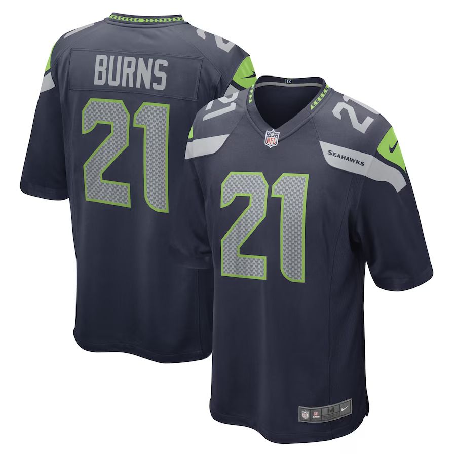 Men Seattle Seahawks #21 Artie Burns Nike College Navy Game Player NFL Jersey->seattle seahawks->NFL Jersey